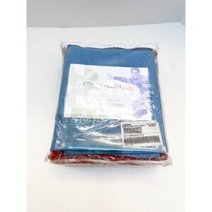 Ethan Allen Rodeo Duvet Country Bandana Paisley Denim Western Sham Twin NWT